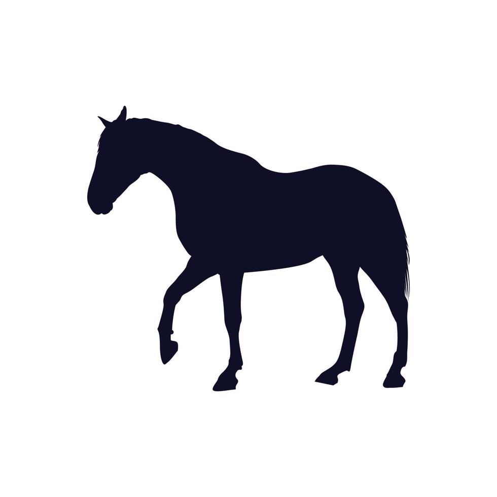 silhouet van een paard vector