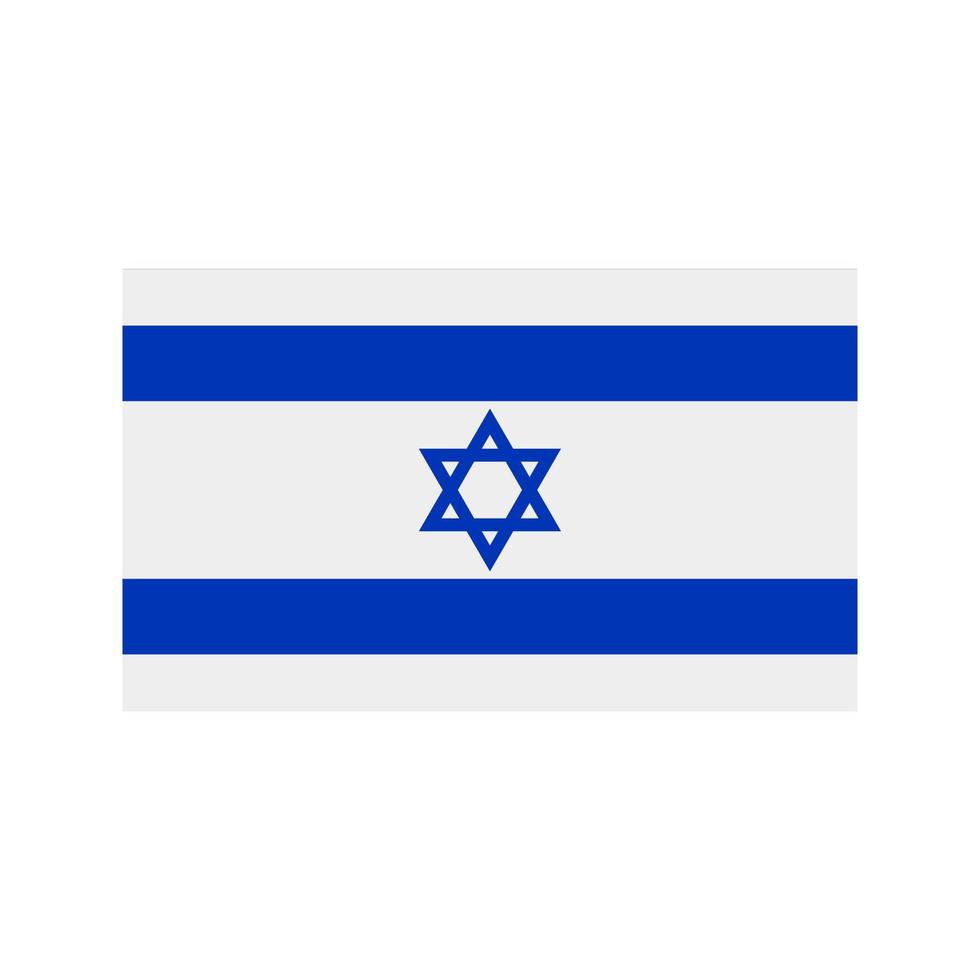 Israël plat veelkleurig pictogram vector