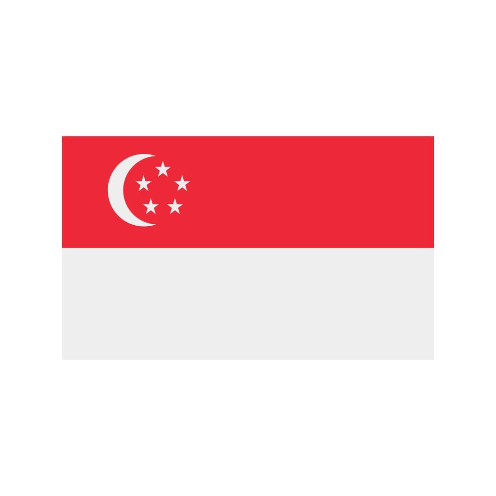 singapore plat veelkleurig pictogram vector