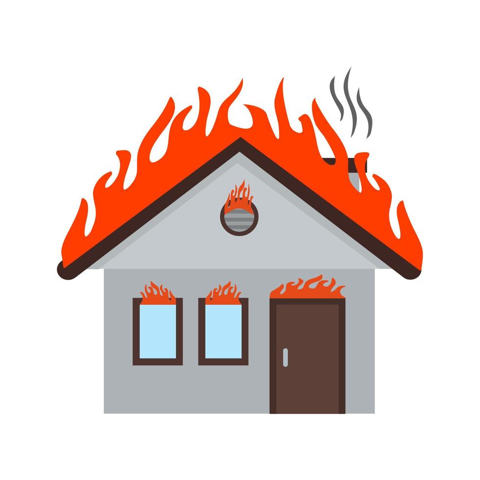 brand consumeren huis plat veelkleurig pictogram vector