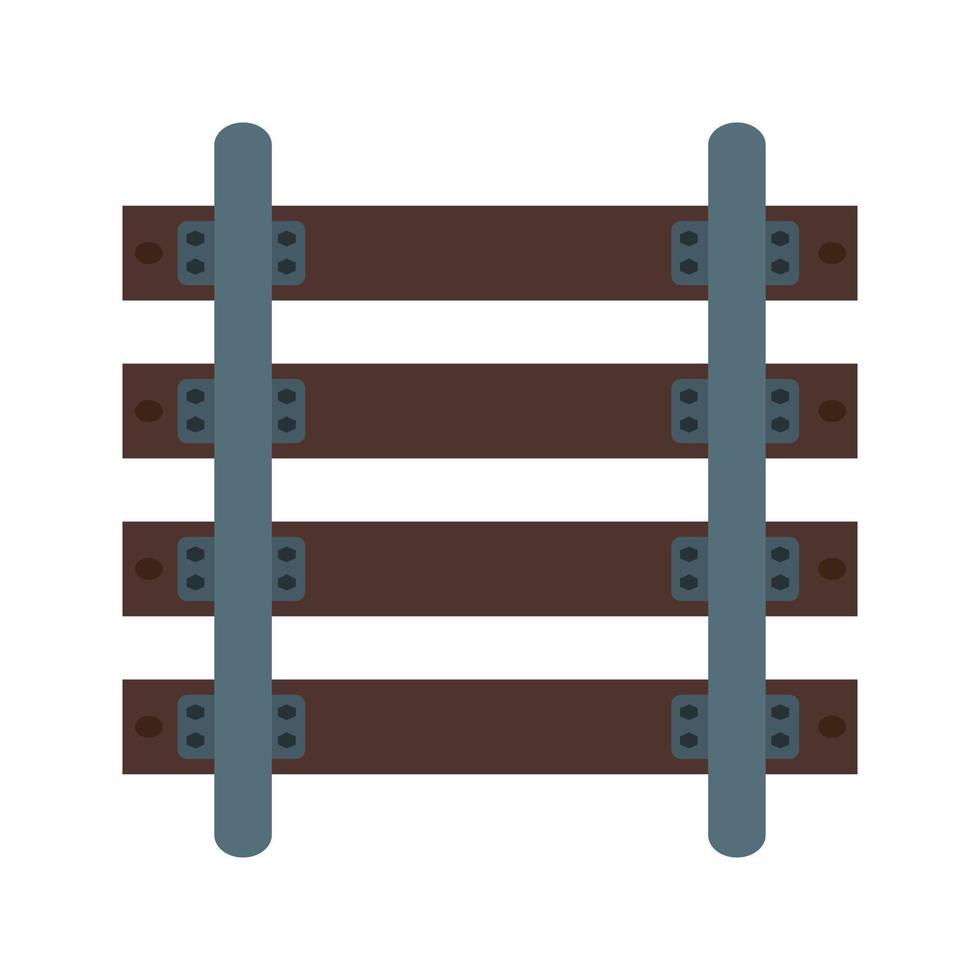 rails plat veelkleurig pictogram vector