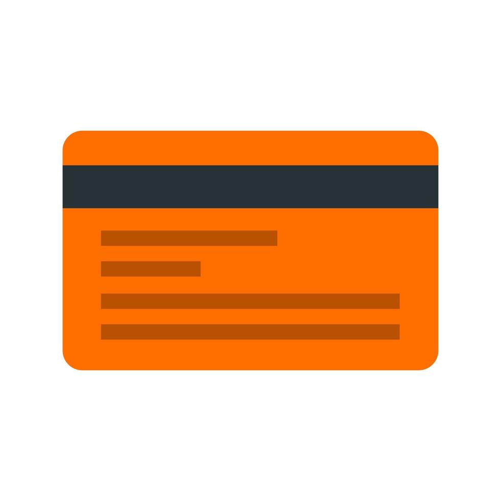 creditcard plat veelkleurig pictogram vector