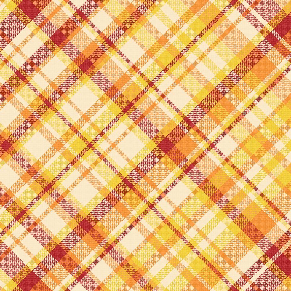 tartan geruit patroon met textuur en zomerkleur. vector