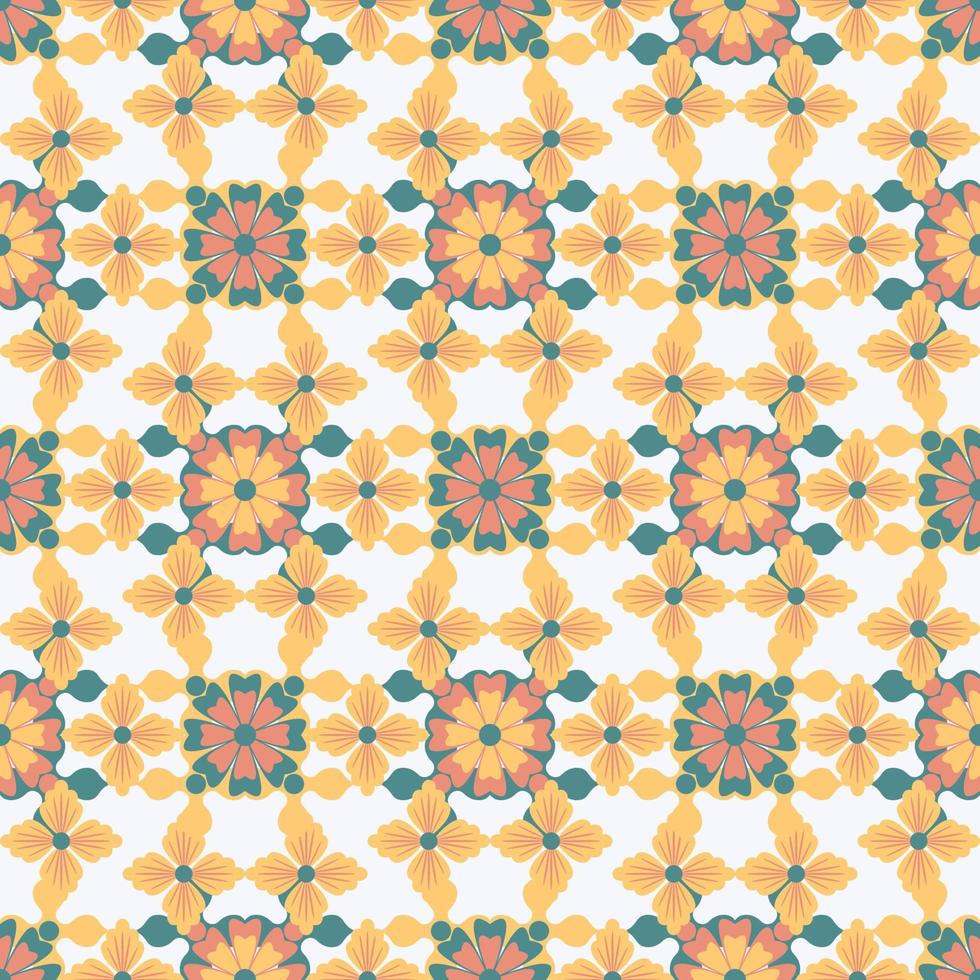 abstract naadloos bloemenpatroon. patroon herhalen. vector