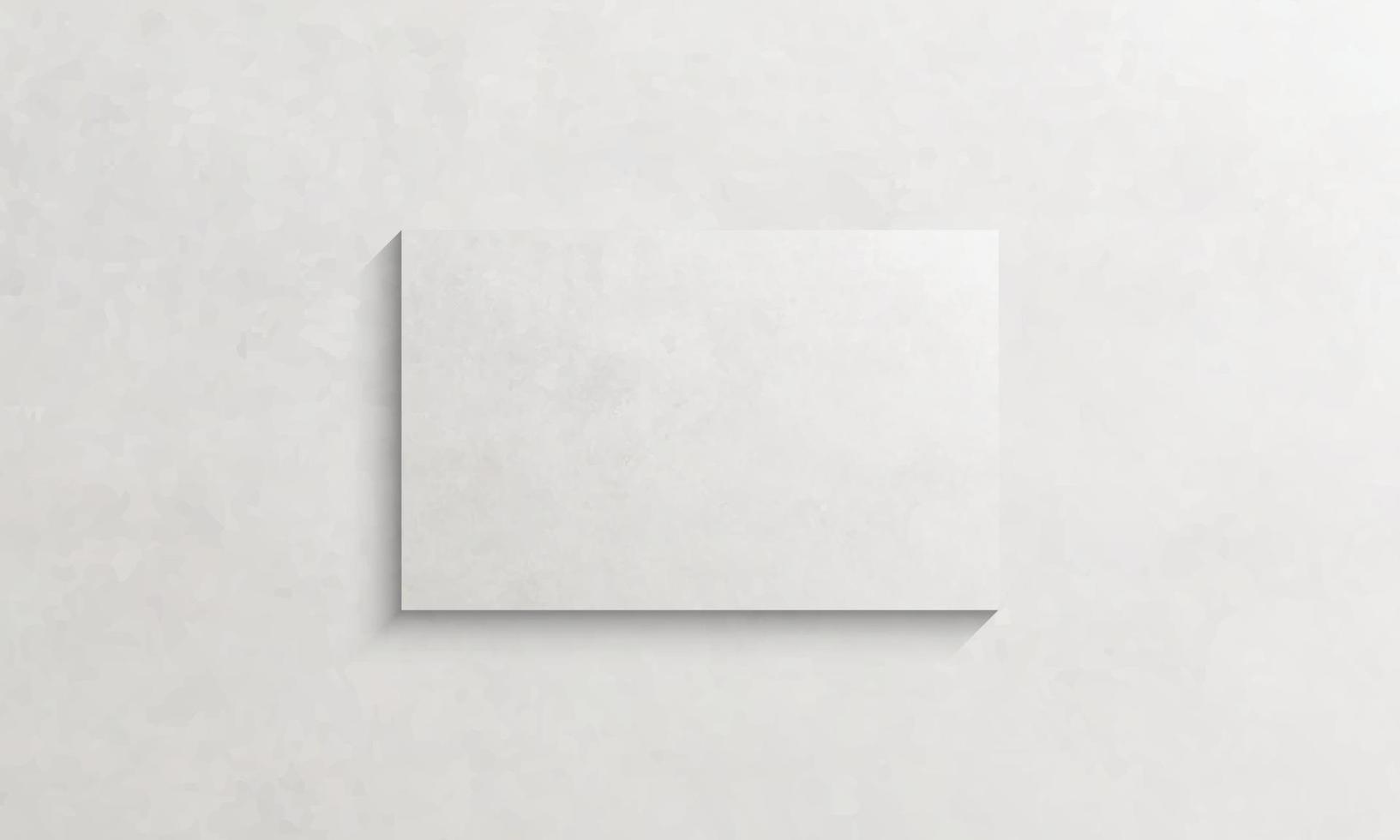 wit canvas frame met textuur aan de muur. vector