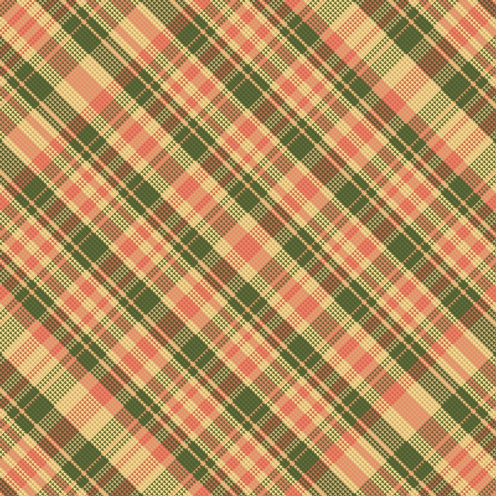 tartan geruit patroon met textuur en zomerkleur. vector