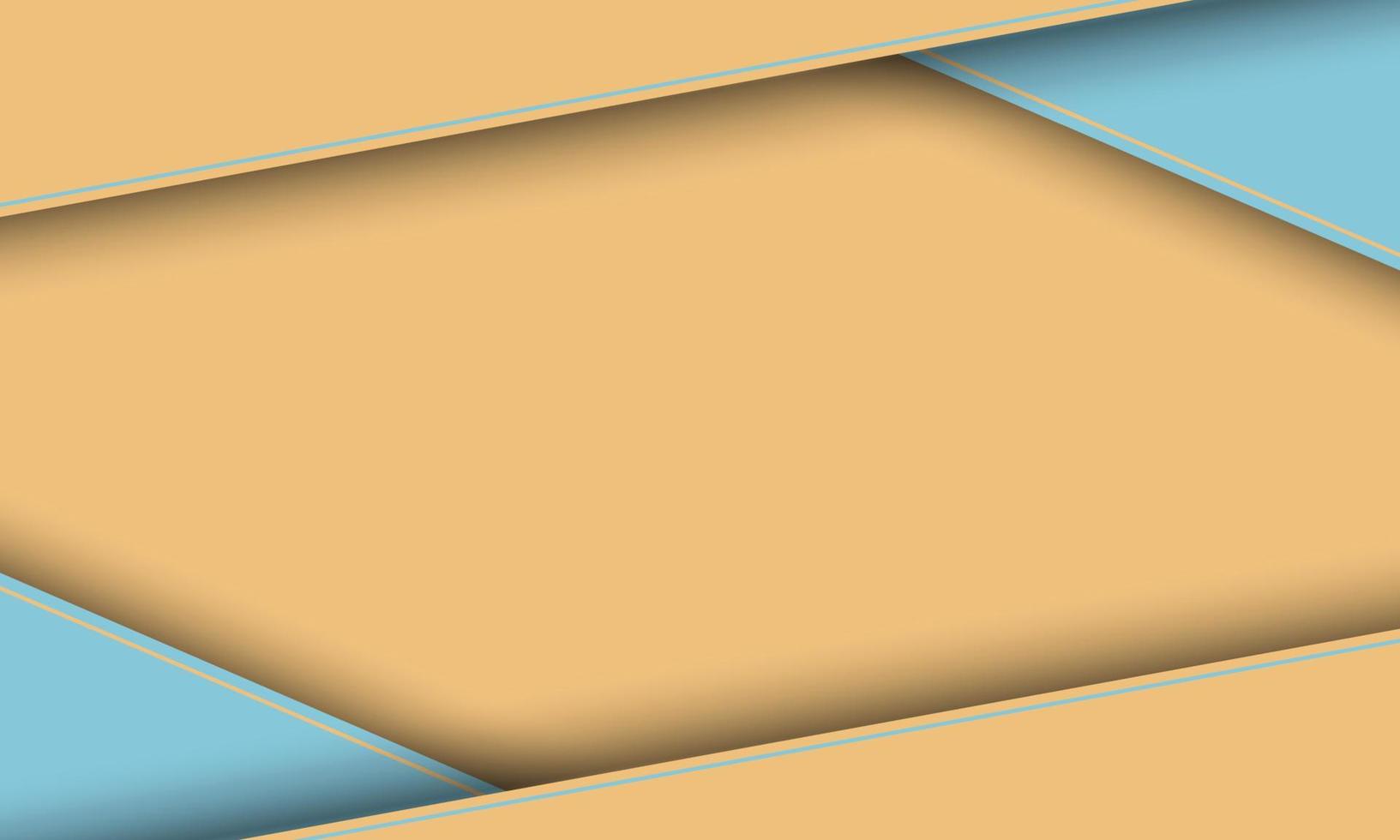 abstracte lichtblauwe en gele achtergrond papercut stijl. vector