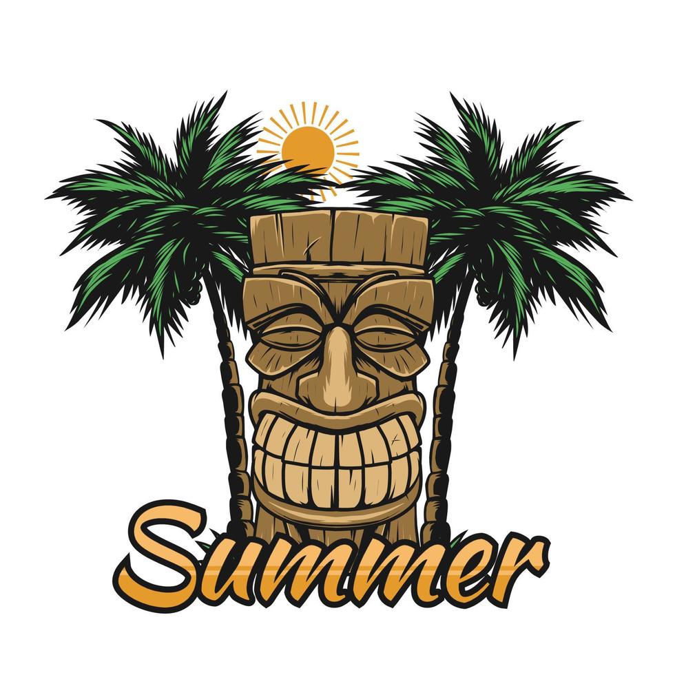 zomer logo-ontwerp voor jou vector