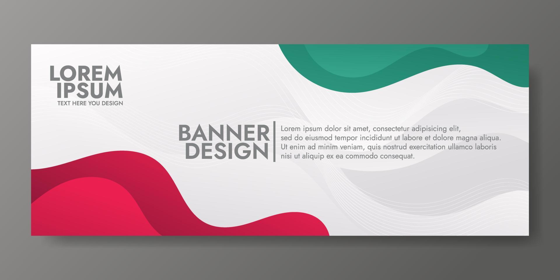 sjabloon voor abstracte witte vloeiende golfbanner vector