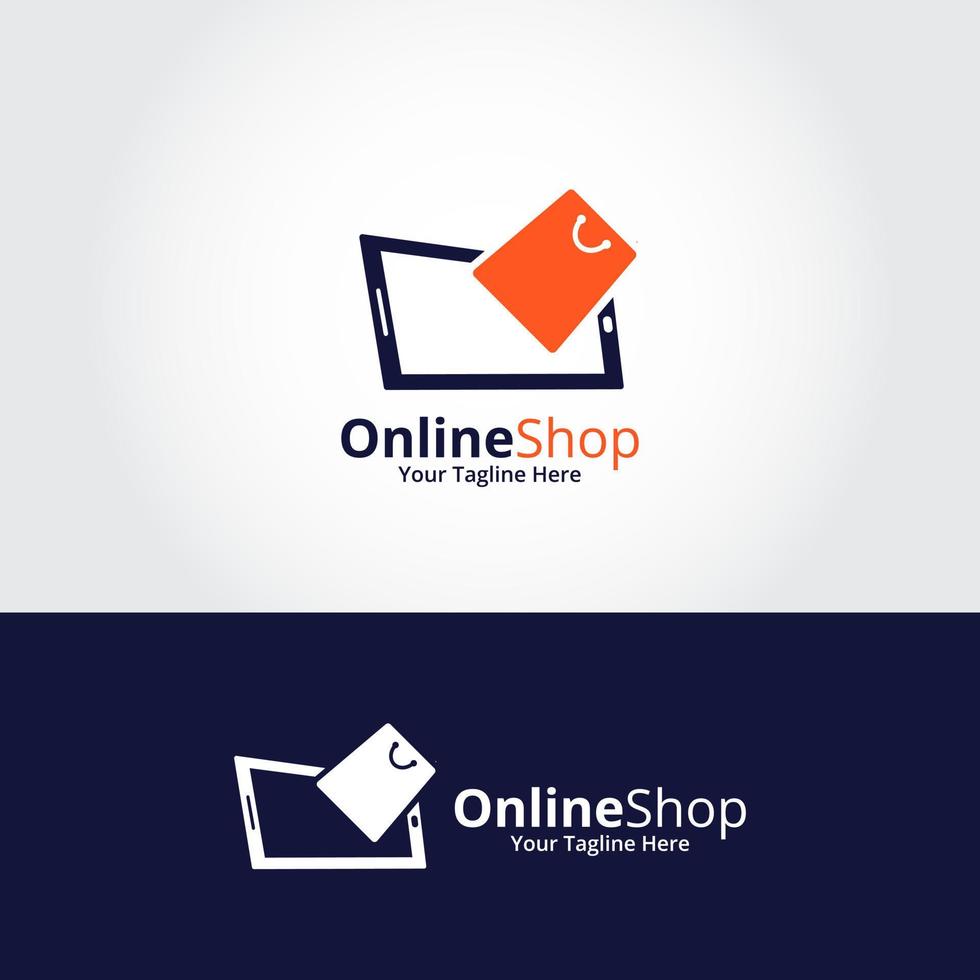 online winkel logo ontwerpen sjabloon. illustratie vectorafbeelding. perfect voor e-commerce, verkoop, winkelwebelement, bedrijfsembleem. vector