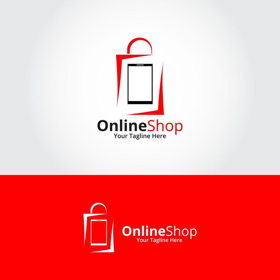online winkel logo ontwerpen sjabloon. illustratie vectorafbeelding. perfect voor e-commerce, verkoop, winkelwebelement, bedrijfsembleem. vector