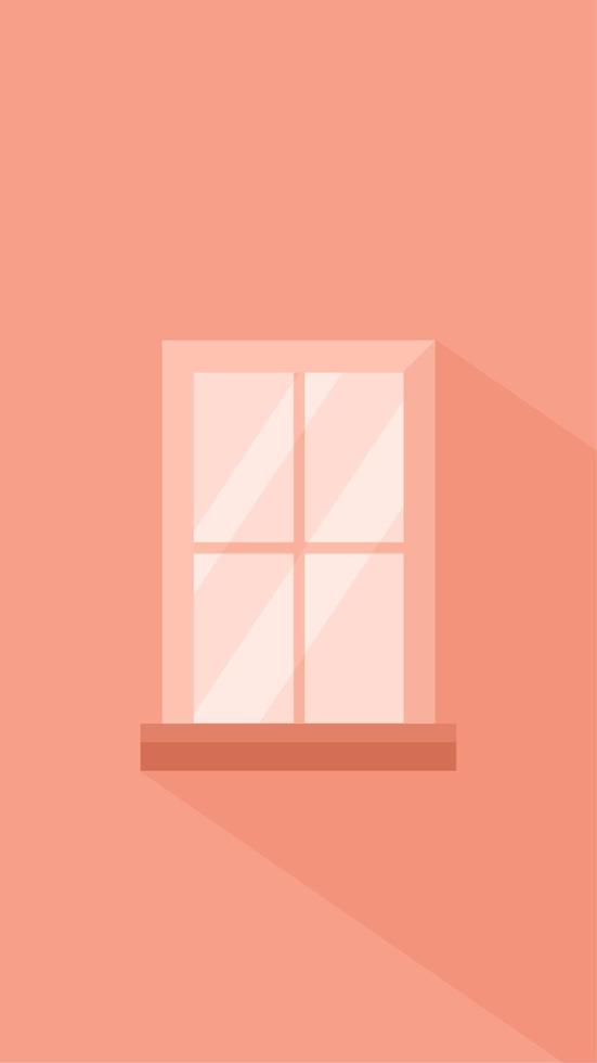 eenvoudige roze raamachtergrond met fel zonlicht geschikt voor mobiel behang en andere ontwerpsjablonen vector