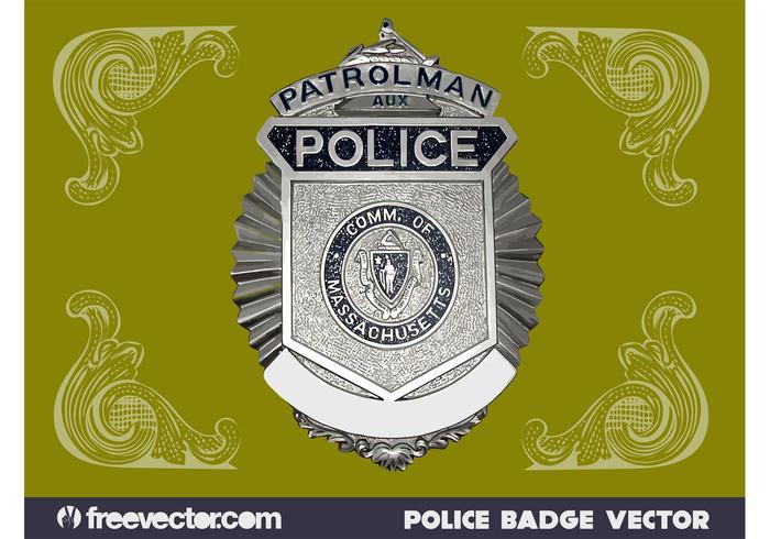 Politie Badge Graphics vector