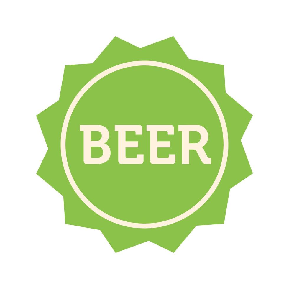 bier bord plat veelkleurig pictogram vector