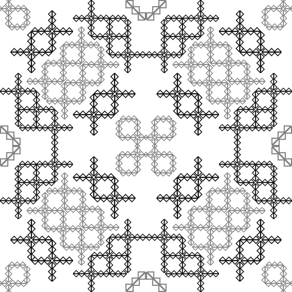 zwart wit aziatisch zigzag geometrisch patroon vector