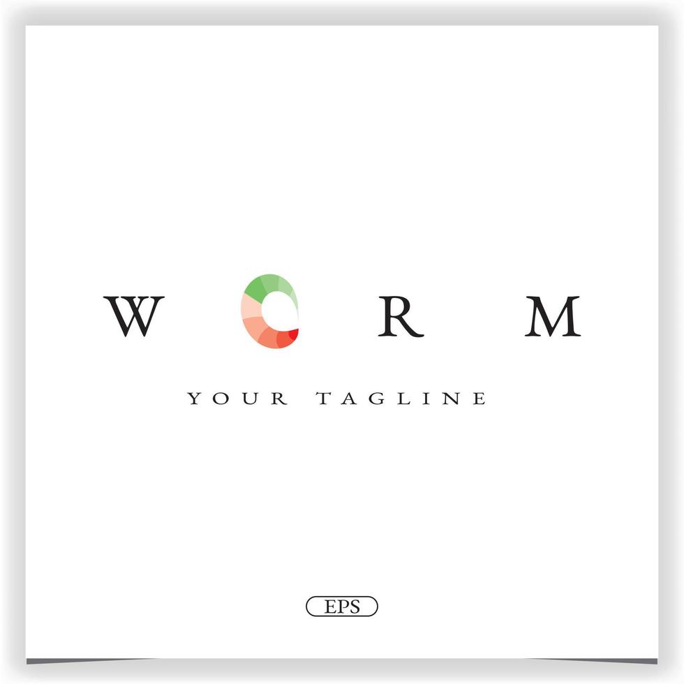 worm logo premium elegante sjabloon vector eps 10
