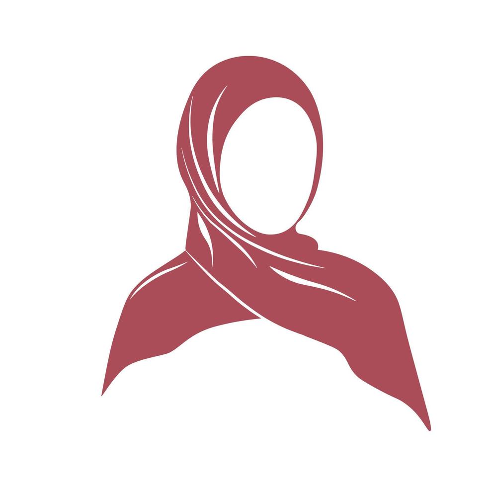 hijab vectorillustratie. islamitisch meisje. moslim vrouwen. Midden-Oosterse vrouw in hijab .traditionele moslimdoek. meisje in abaya maxi-jurk. inwoner van koeweit en saoedi-arabië, qatar. vector