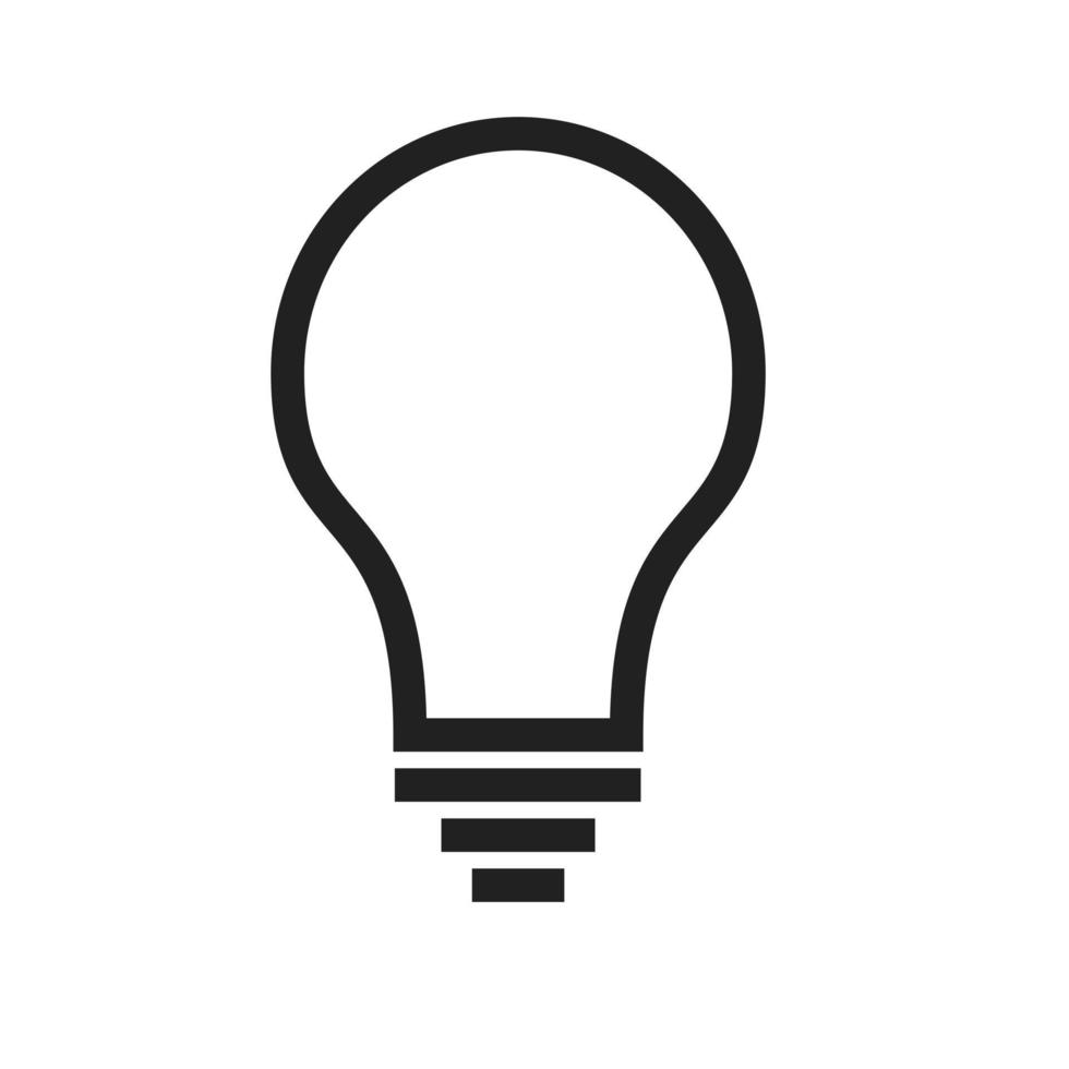 lamp lijn icoon vector