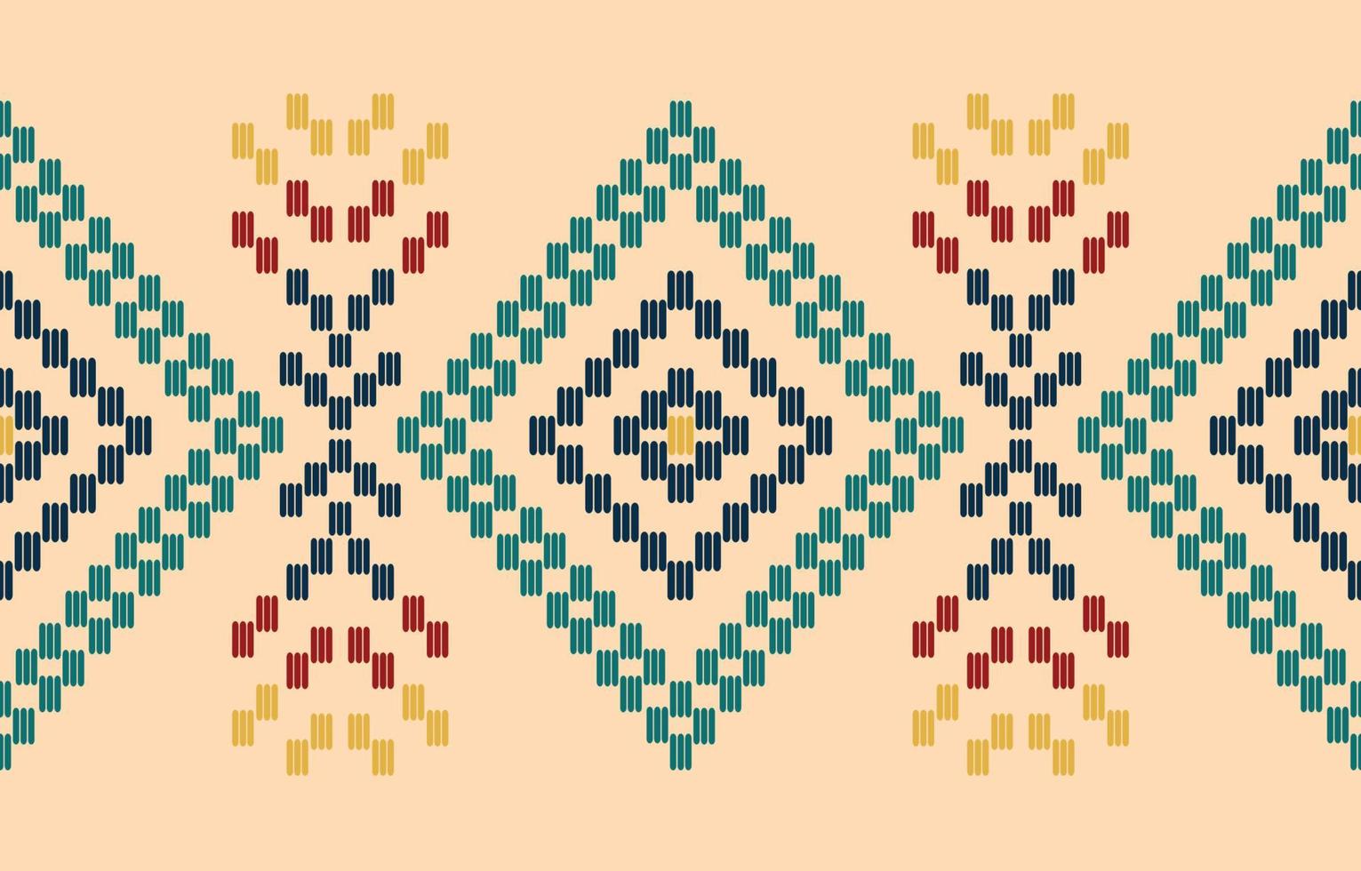 handgemaakte grens prachtige kunst. Navajo naadloze patroon in tribal, folk borduurwerk, Mexicaanse Azteekse geometrische kunst ornament print.design voor tapijt, behang, kleding, inwikkeling, stof, dekking, textiel vector