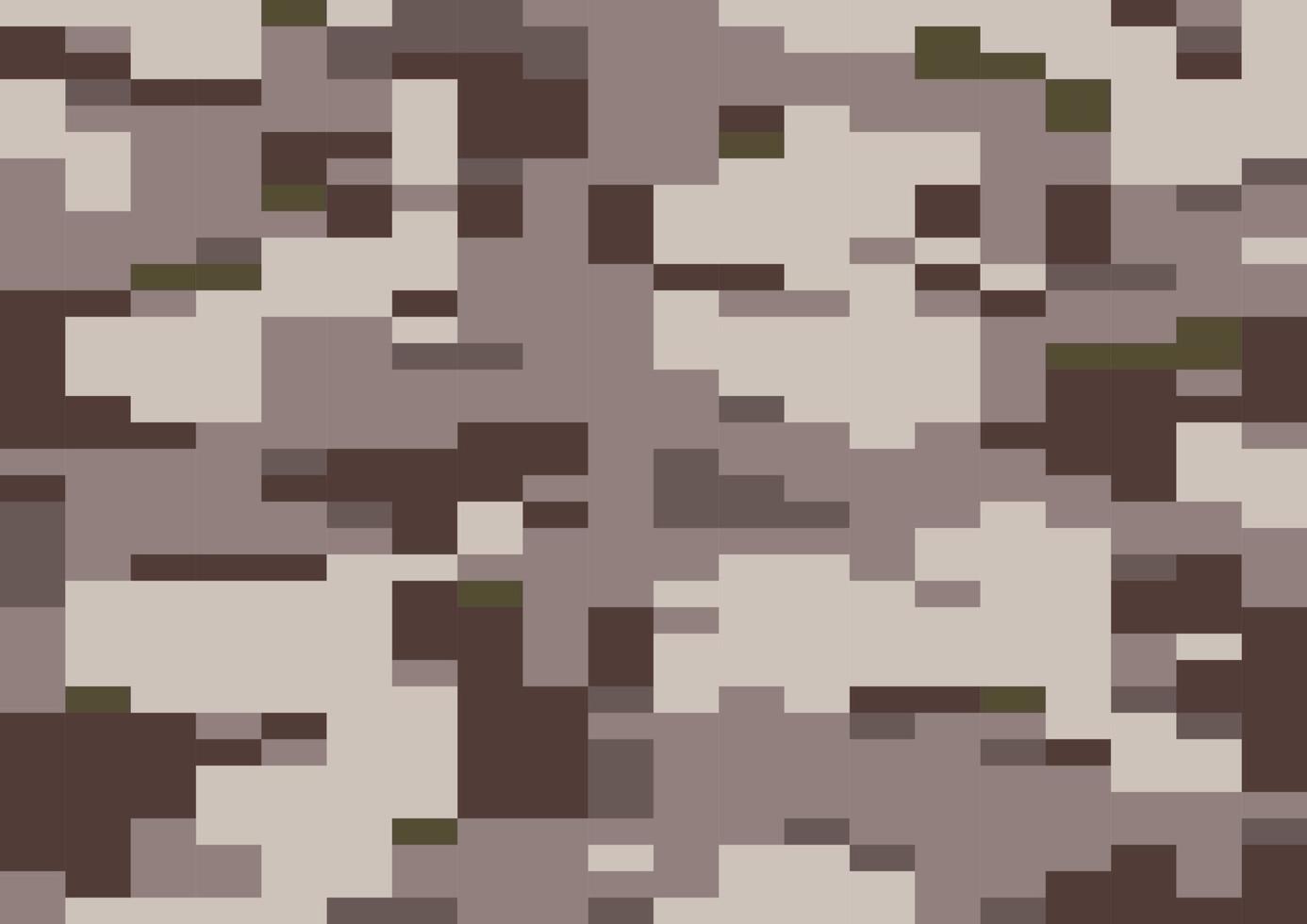 bruin stof multi-scale camouflage, naadloos patroon. digi camo vector, moderne 8bit pixeltextuur, digicamo design vector