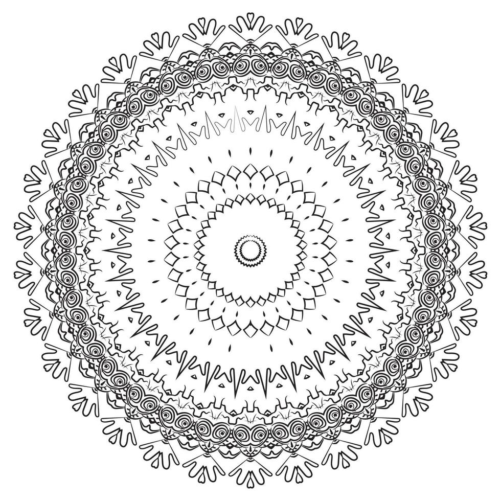 mandala. decoratief rond ornament in oosterse stijl vector