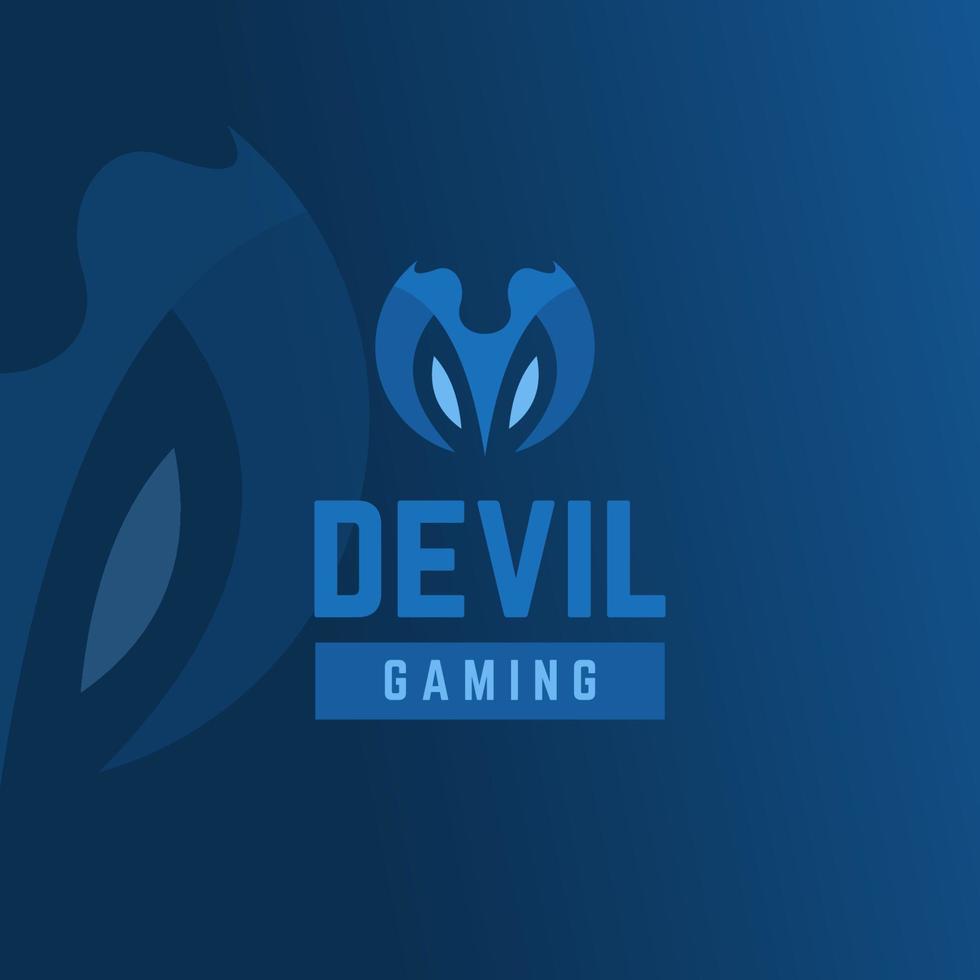 letter m duivel mascotte logo team gaming vector