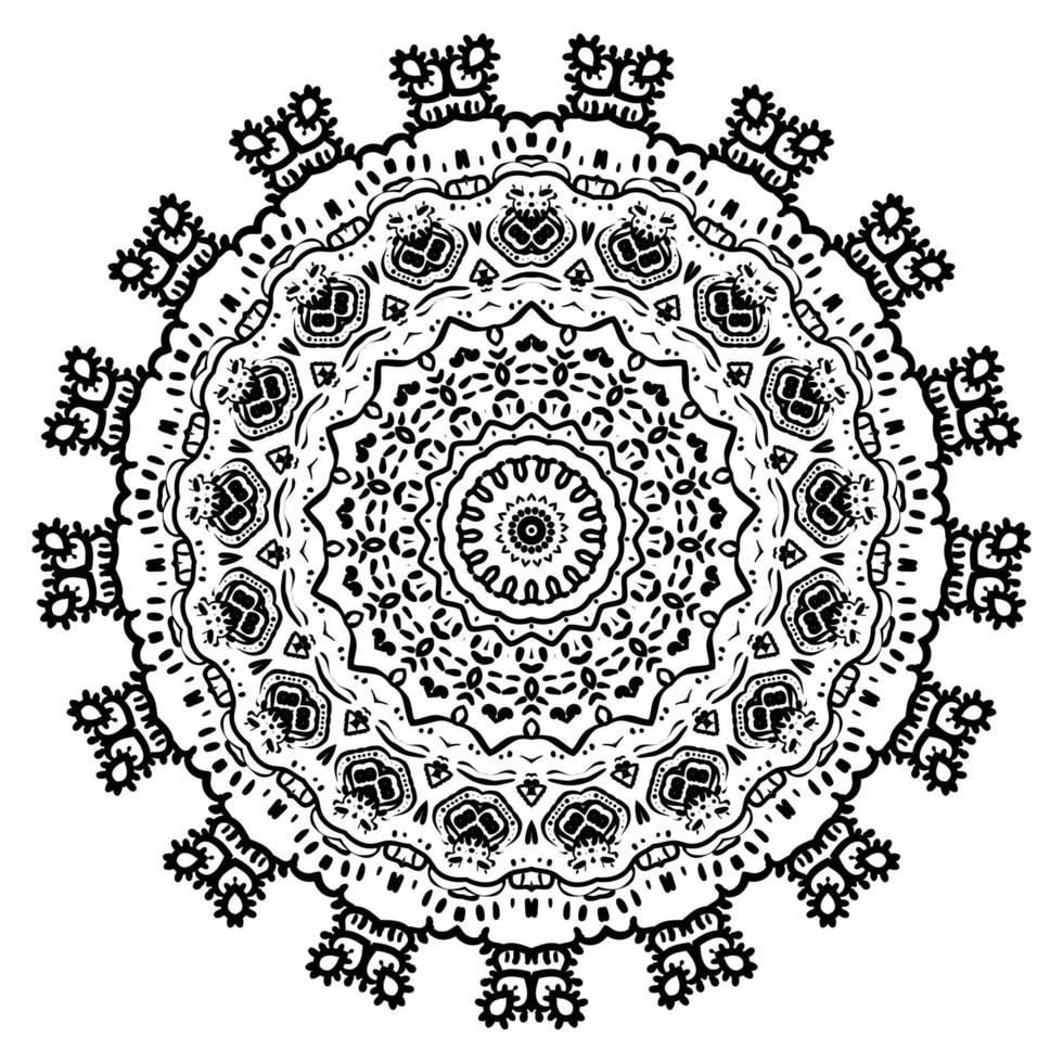 mandala. decoratief rond ornament in oosterse stijl vector