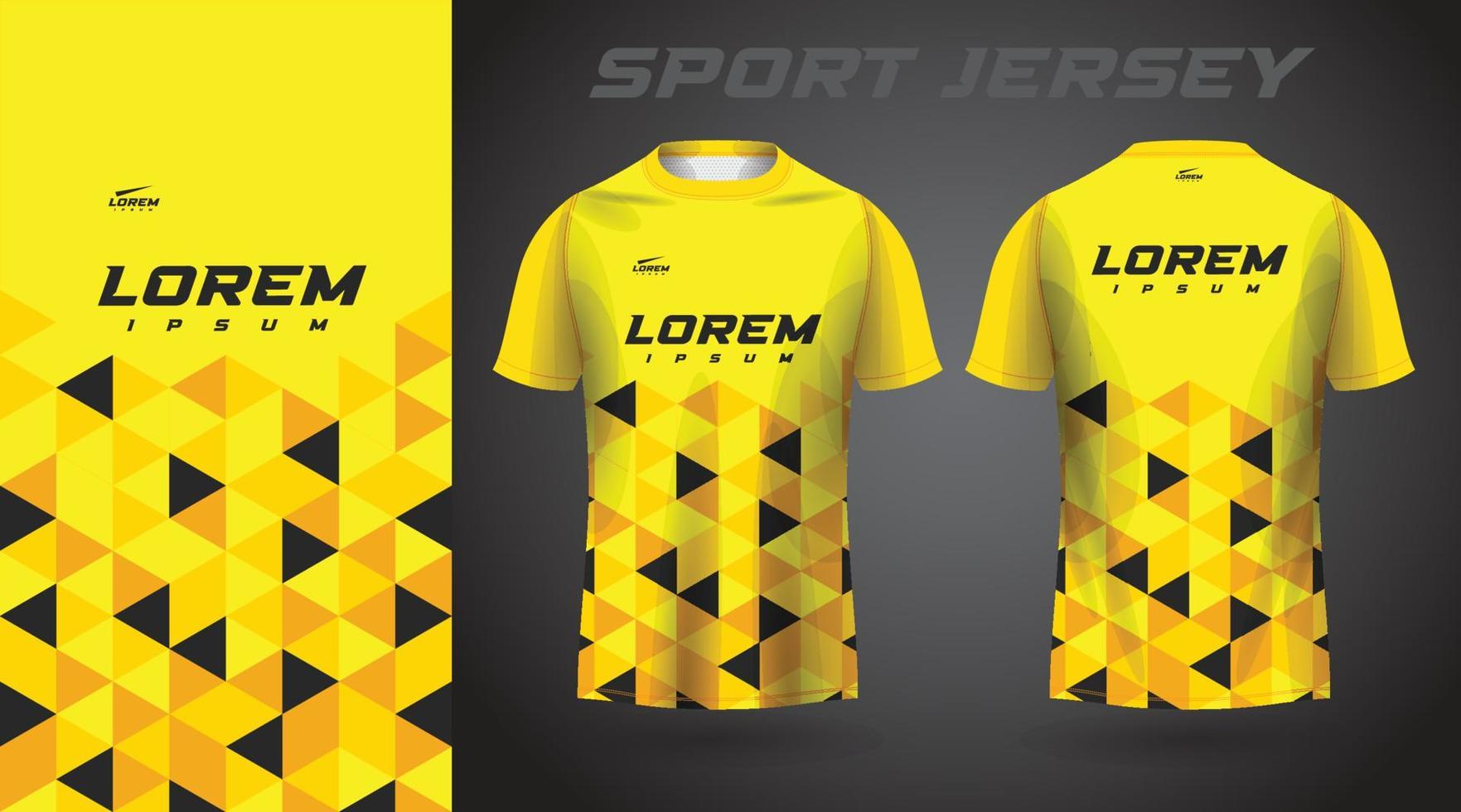 geel t-shirt sport jersey ontwerp vector