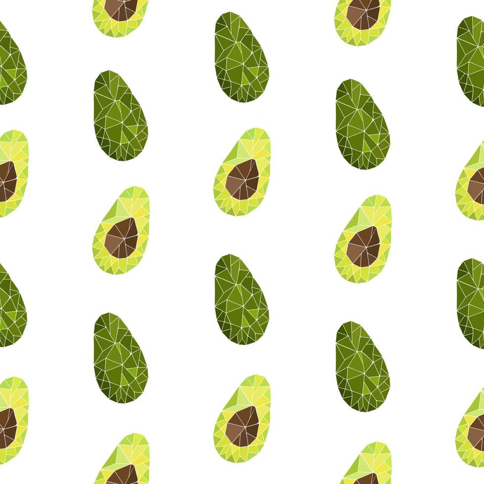 trend geometrisch vectorpatroon met avocado vector