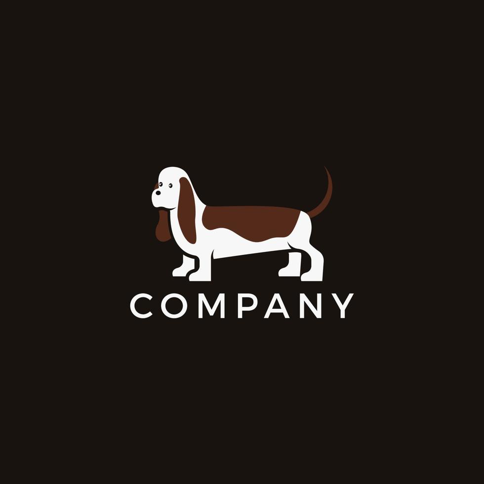 hond logo grafisch ontwerp vectorillustratie vector