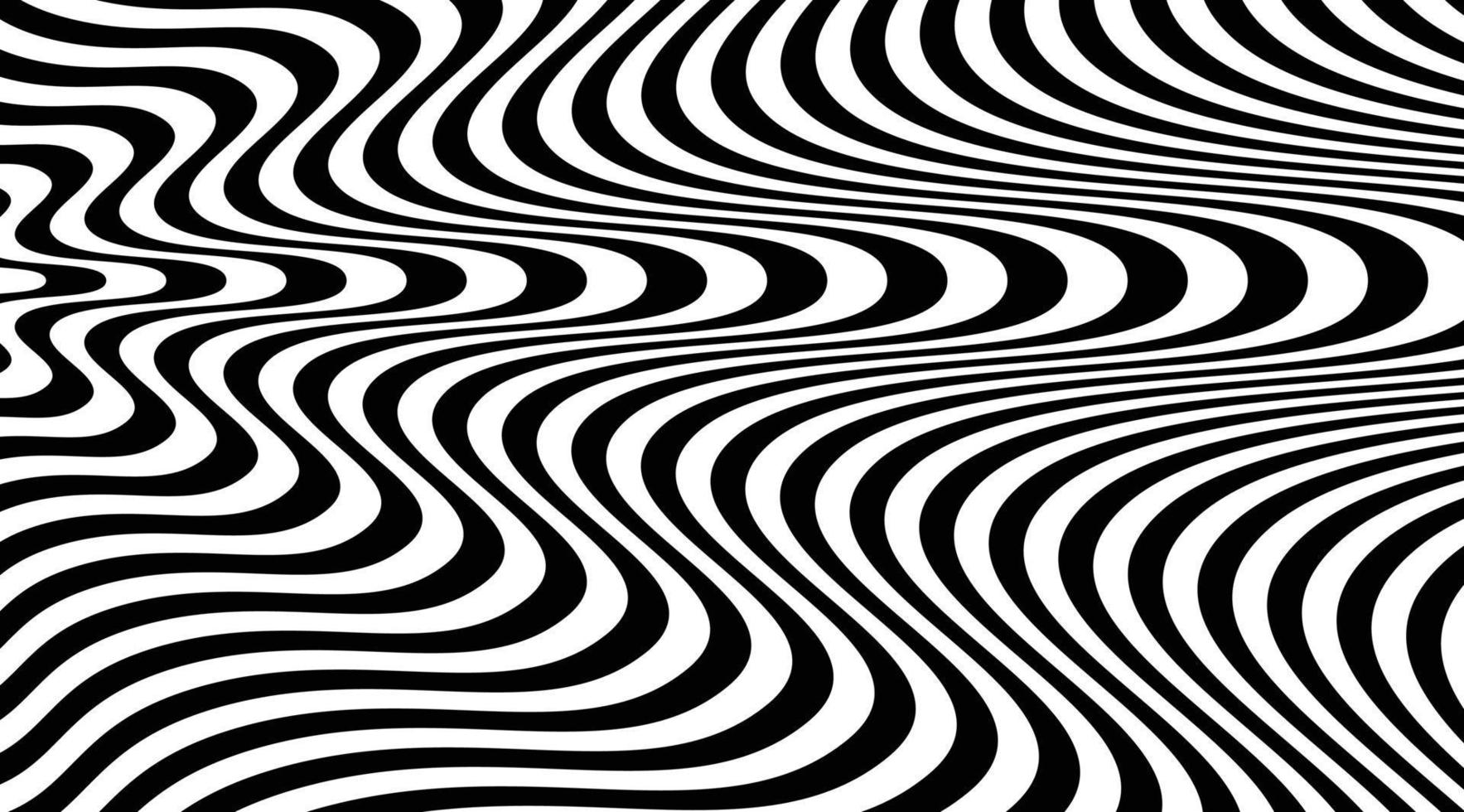 zebra huid trendy patroon achtergrond vector. dynamisch oppervlak met effect van optische illusie vector