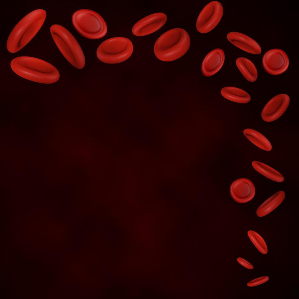 vector streaming bloedcellen