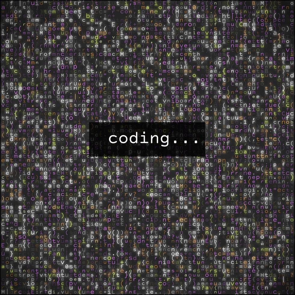 ontwikkelaar programmeercode.javascript abstract computerscript - vector