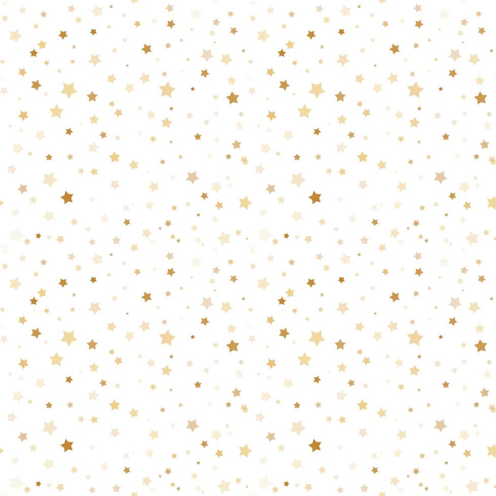 naadloos patroon met gouden sterren. vector