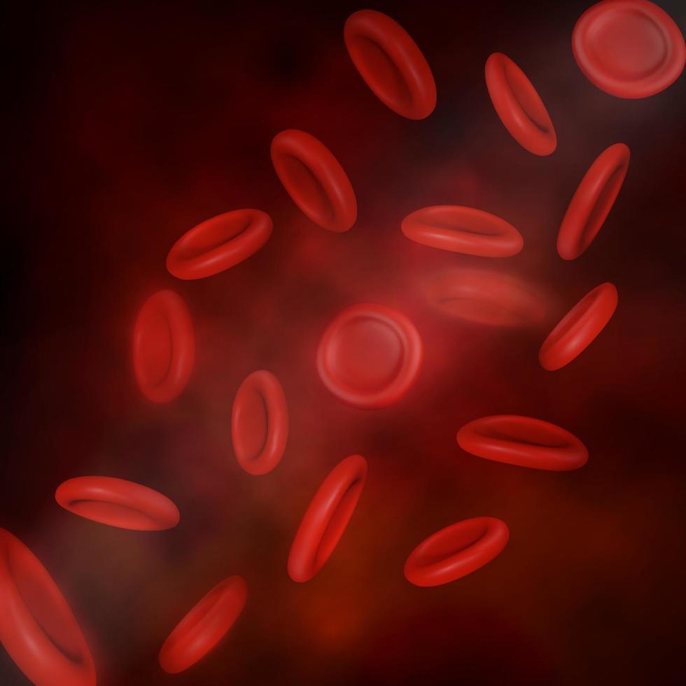 vector streaming bloedcellen