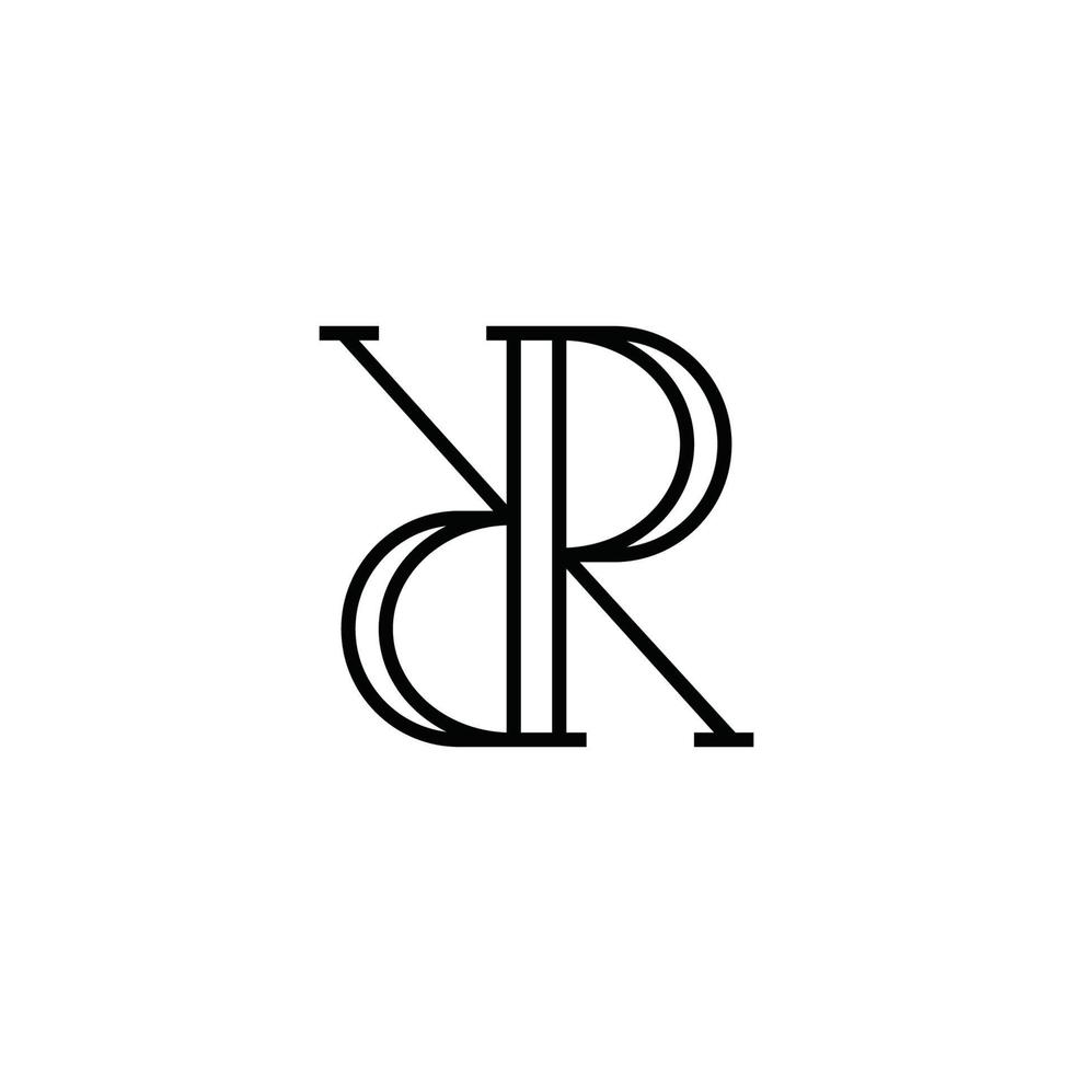 letter rr r logo pictogram ontwerp vector