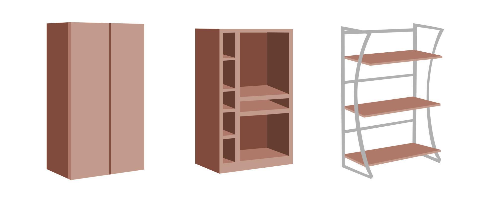 vector set kasten geïsoleerd op een witte achtergrond.