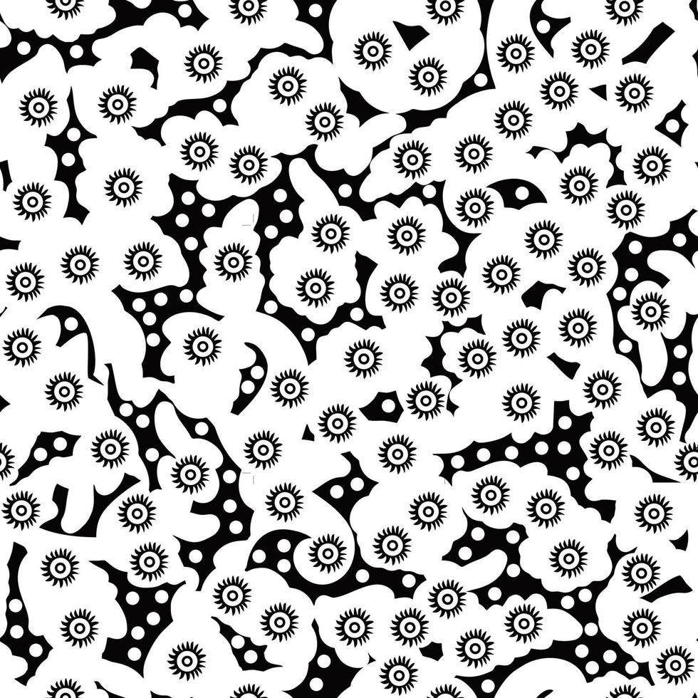 handgetekende patroon, golven achtergrond vector