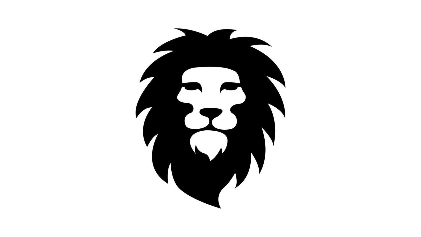 leeuwenkop logo concept vectorillustratie vector
