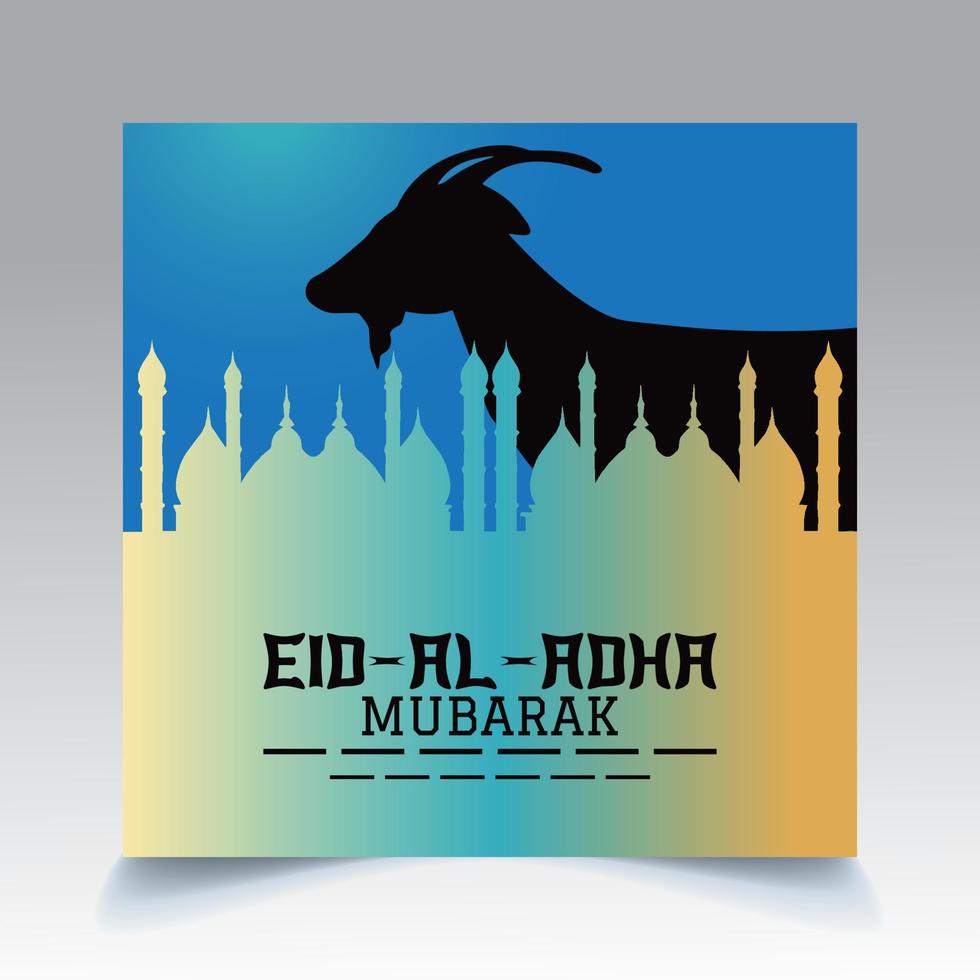 eid al adha sjabloonontwerp vector