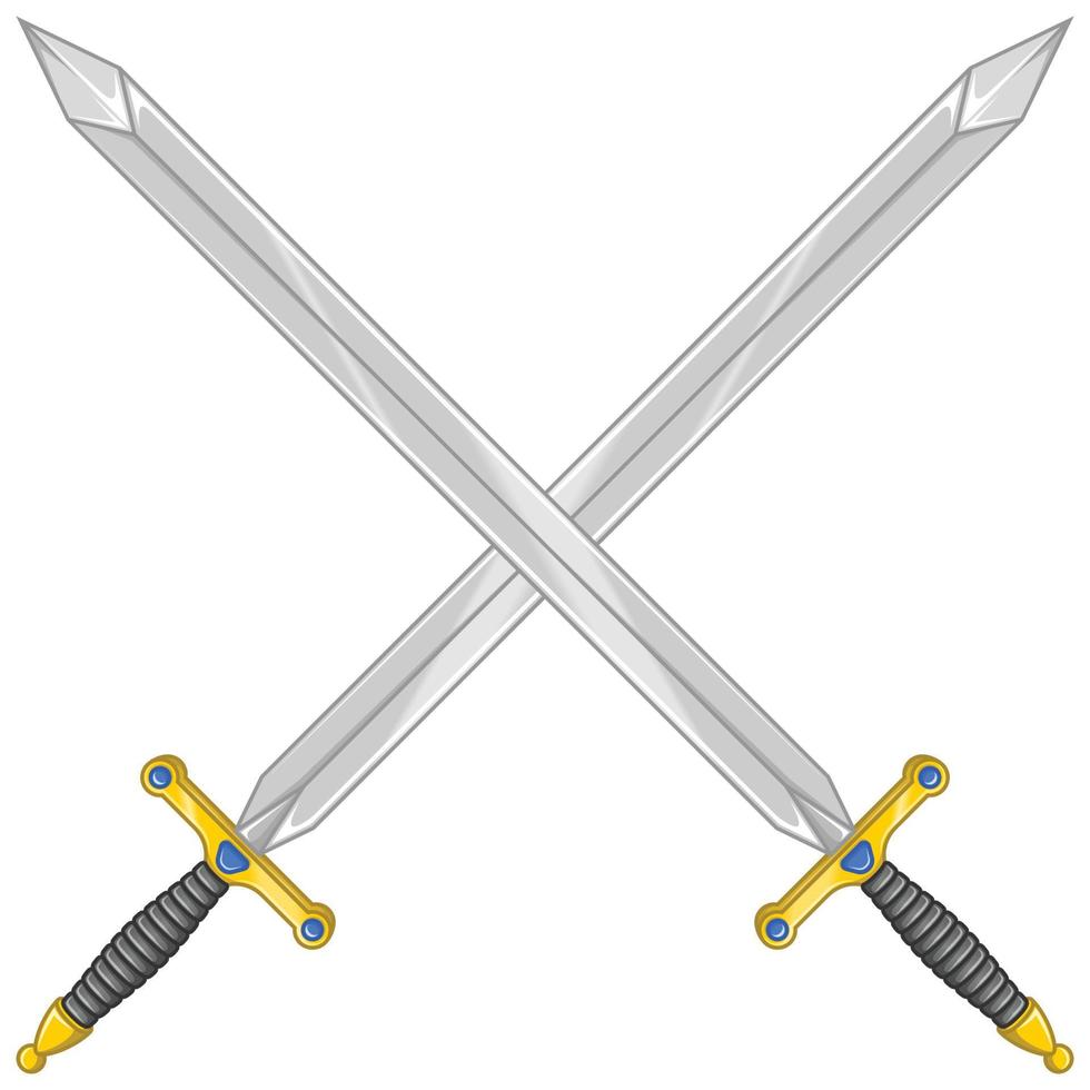 middeleeuws zwaard vector ontwerp
