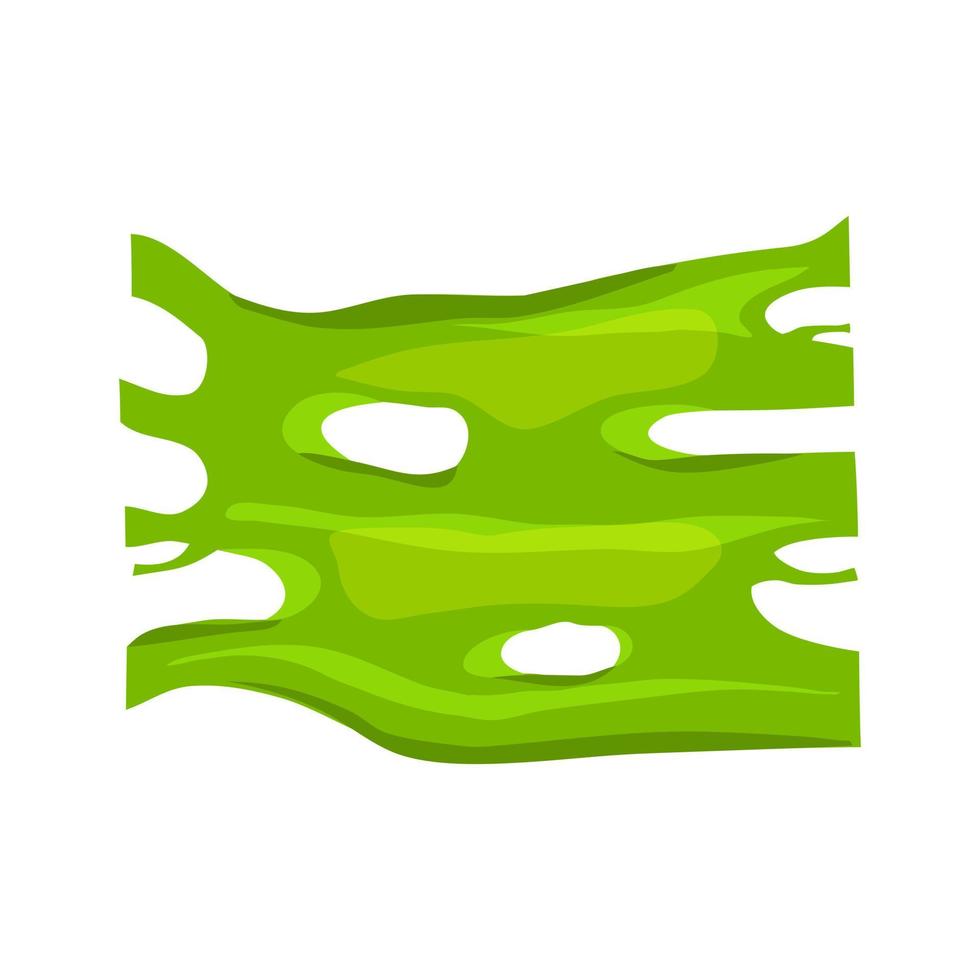 groen slijm strekt zich uit. kauwgom. vector cartoon achtergrond.