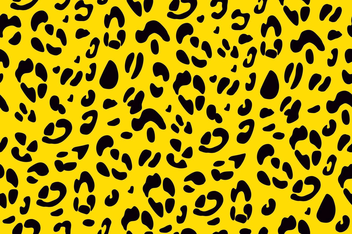 geel luipaard naadloos patroon. dierlijke print. vector handgetekende achtergrond.