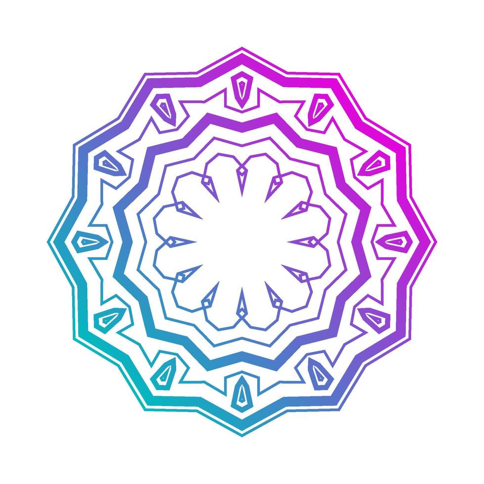 abstract rond mandala-ontwerp. moskee decoratie. traditioneel ornament vector