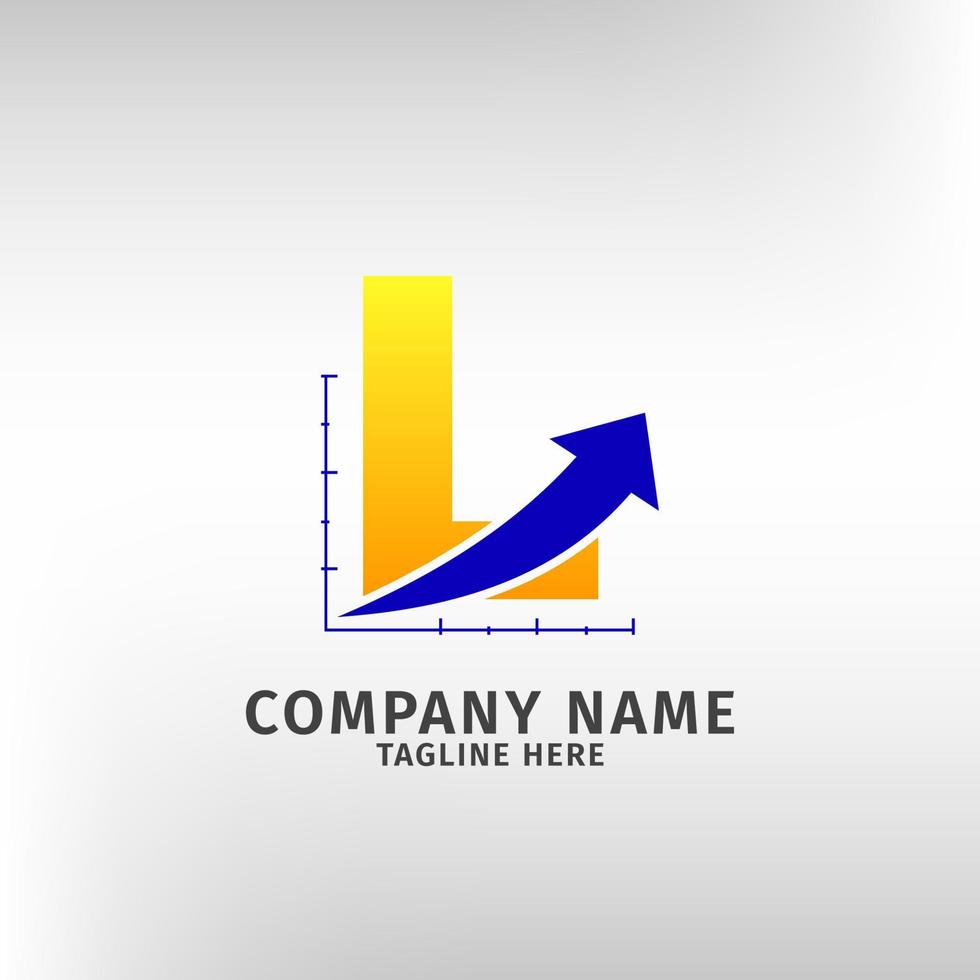 letter l verkeer verkoop pictogram logo sjabloon voor marketing bedrijf en financiële of andere zaken vector