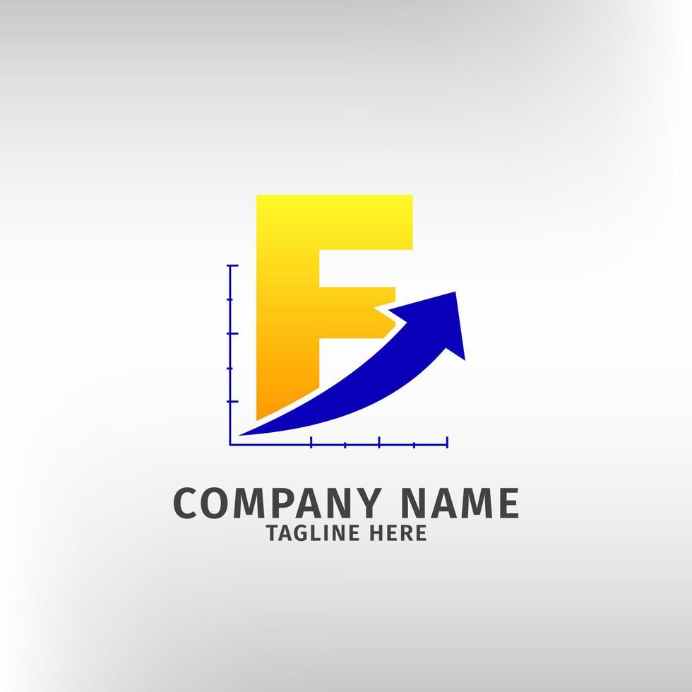 letter f verkeer verkoop pictogram logo sjabloon voor marketing bedrijf en financiële of andere zaken vector