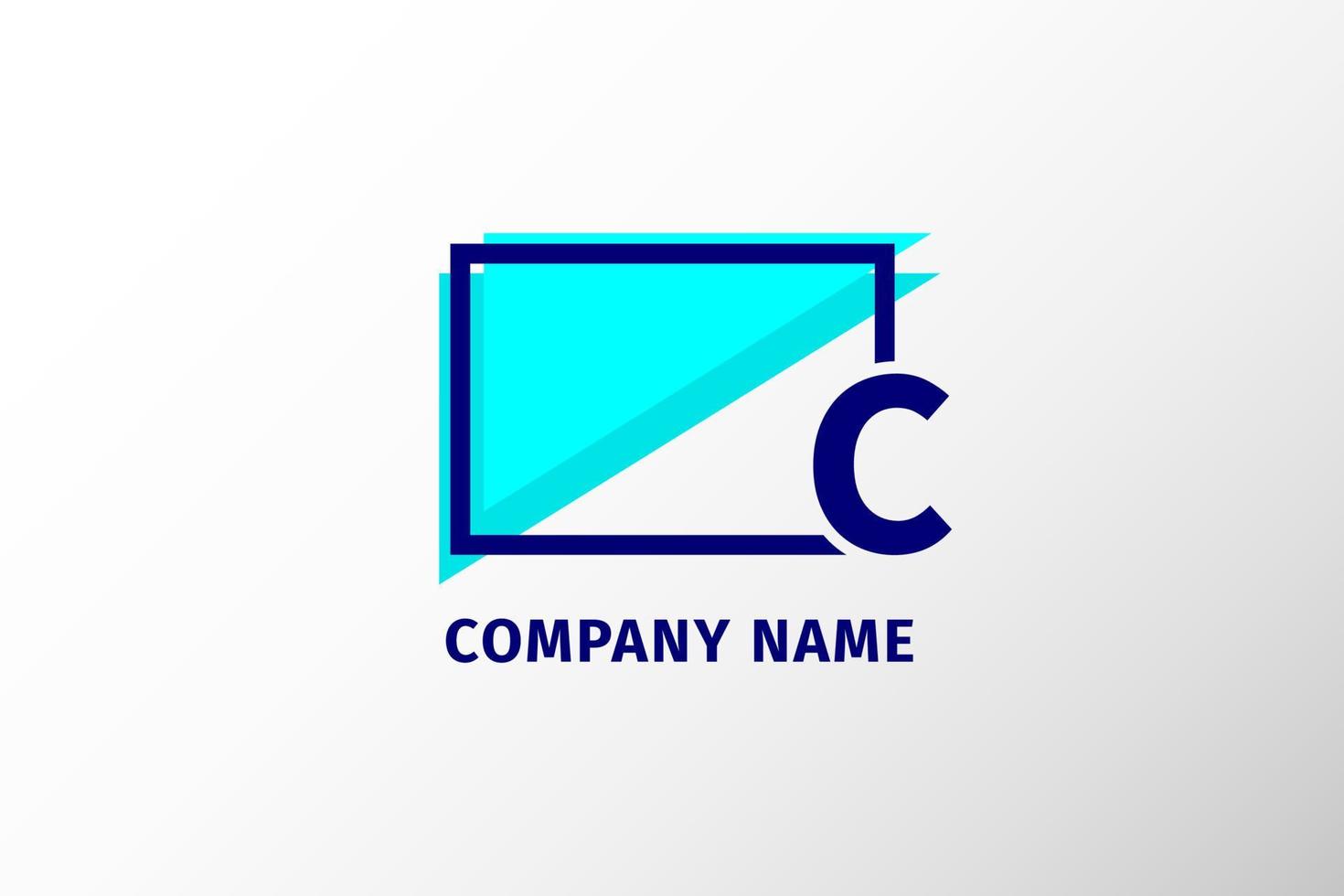 schermframe letter c. modern en opvallend professioneel bedrijfslogo vector