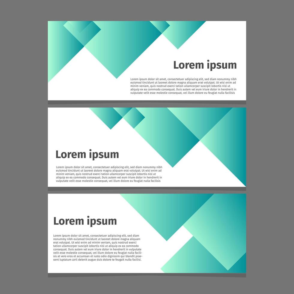 schone en professionele geometrische abstracte banner voor webbestemmingspagina en printelement vector