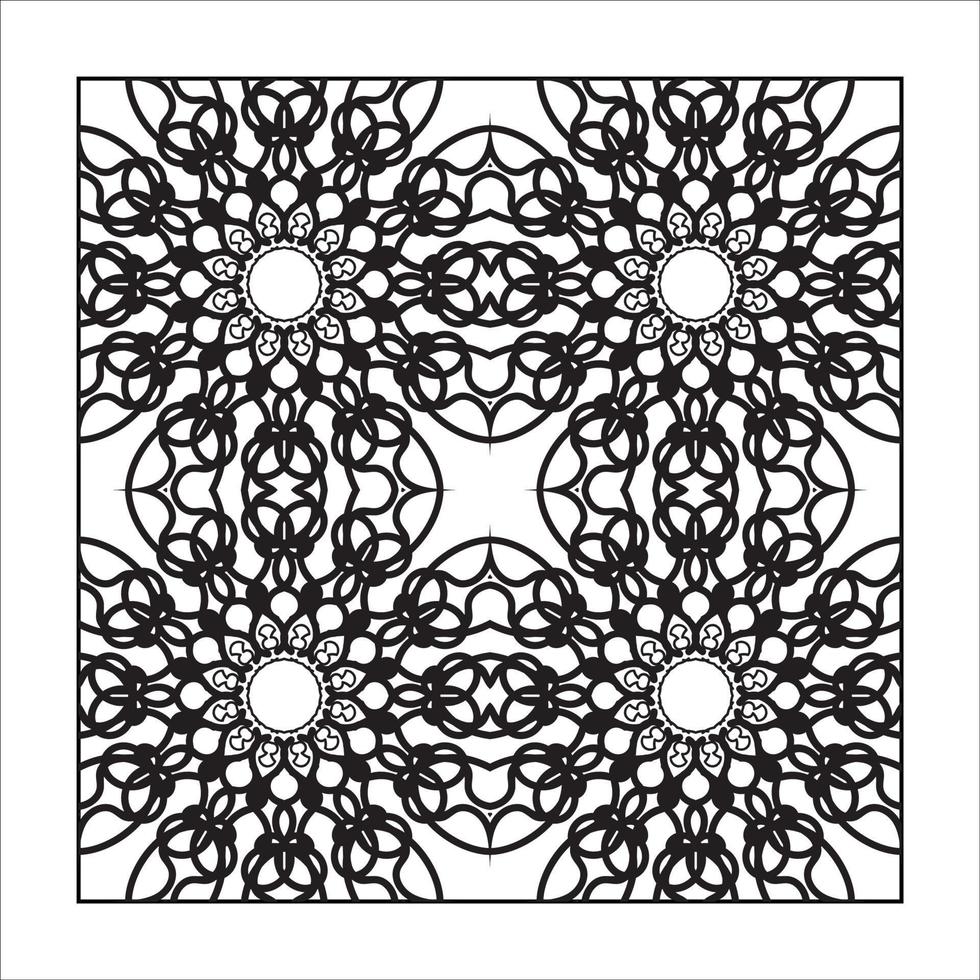 mandala naadloze patroon bloemen ornament. vector