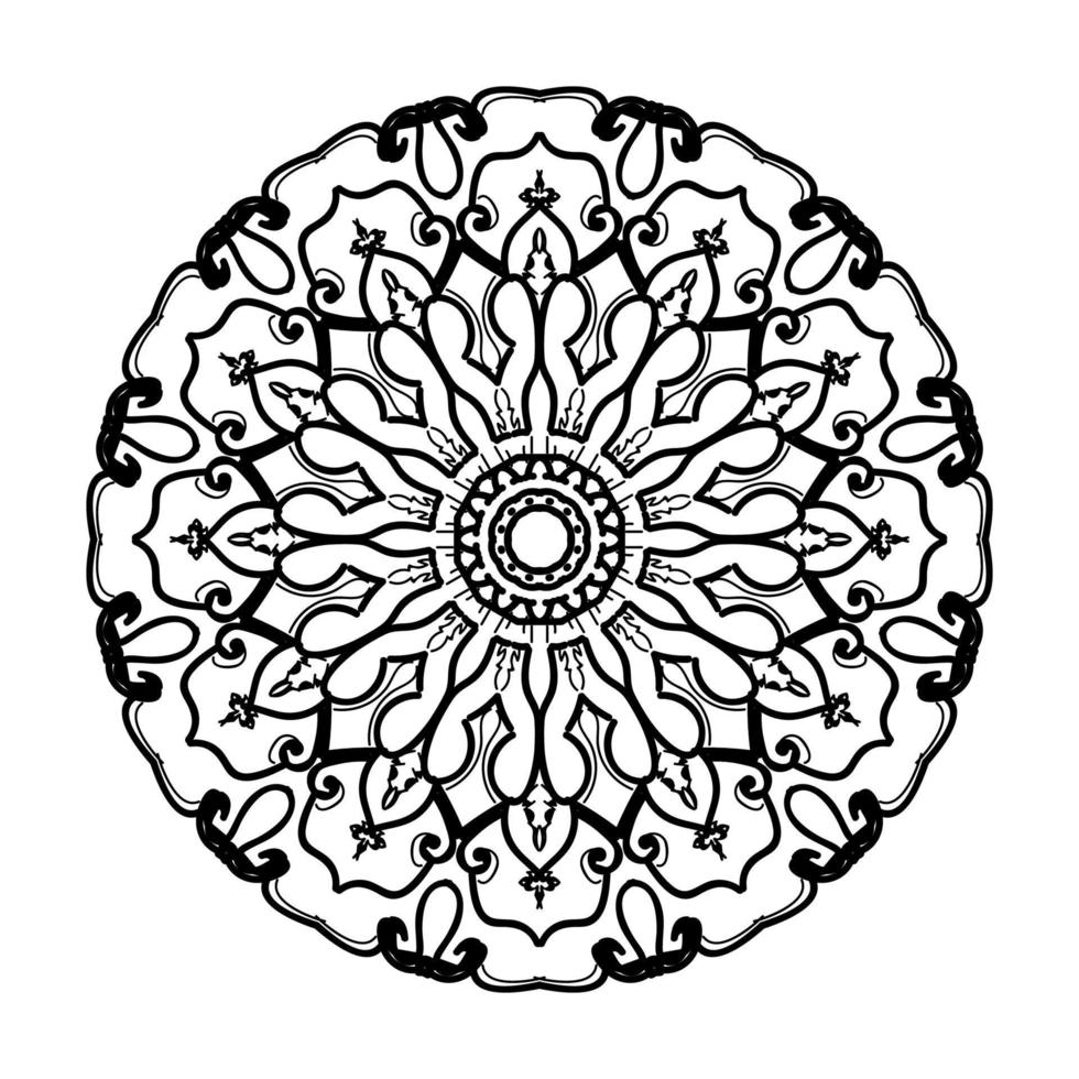 handgetekende mandala. decoratie in etnische oosterse doodle sieraad. vector